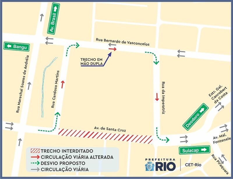 CET-Rio implanta operação de trânsito para continuação das obras do PAC Realengo – Prefeitura da Cidade do Rio de Janeiro