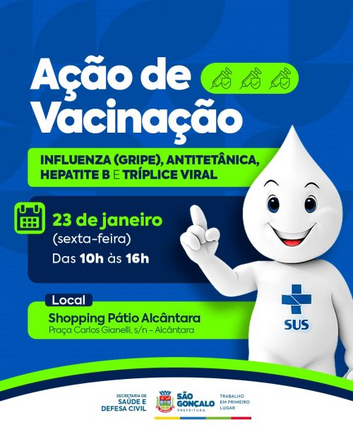 Saúde de São Gonçalo mantém projeto de vacinação itinerante
