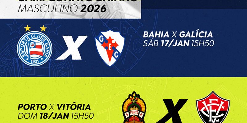 TV Brasil exibe neste fim de semana dois jogos do Campeonato Baiano