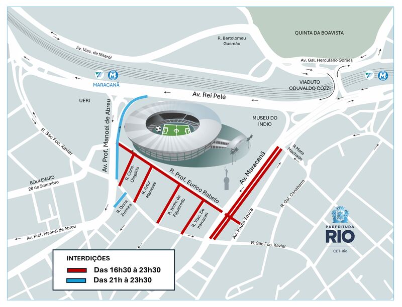 CET-Rio realiza operação de trânsito para jogo entre Fluminense e Botafogo, no Maracanã – Prefeitura da Cidade do Rio de Janeiro