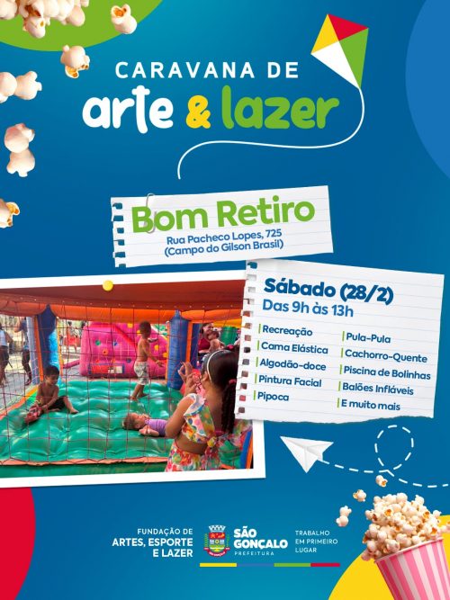 Caravana de Arte e Lazer vai ao bairro Bom Retiro neste sábado