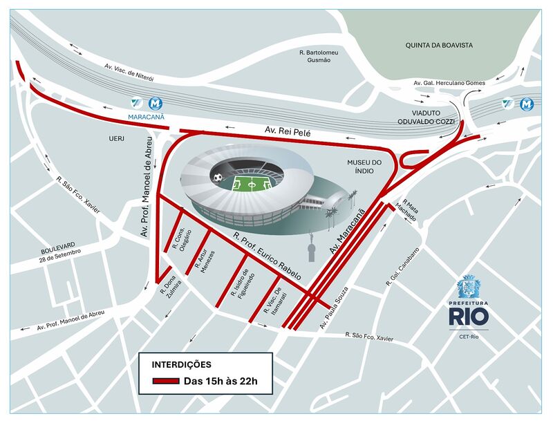 Clássico no Maracanã terá esquema especial de trânsito da CET-Rio – Prefeitura da Cidade do Rio de Janeiro