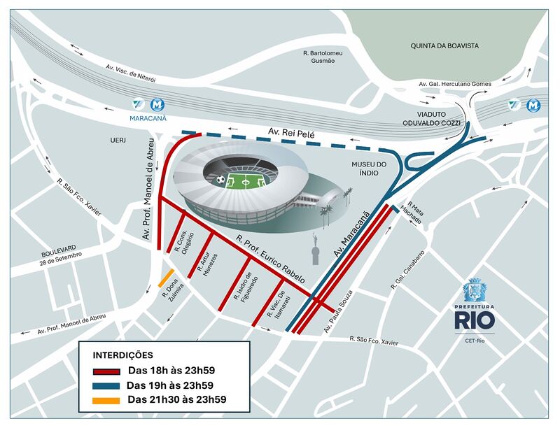 CET-Rio monta operação de trânsito para Flamengo x Remo no Maracanã quinta-feira (19/03) – Prefeitura da Cidade do Rio de Janeiro