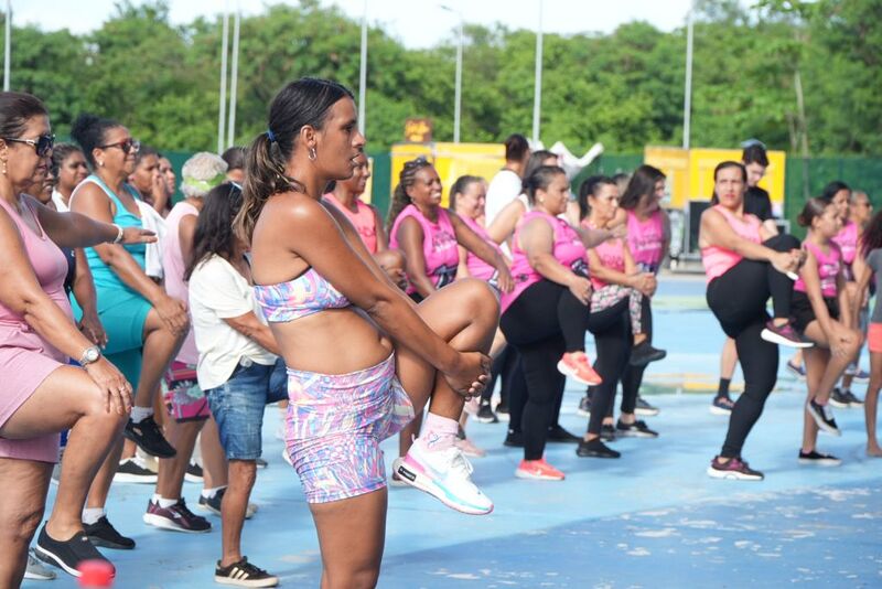 Homenagem às mulheres em aulão de dança no Parque RJ Nosso Sonho