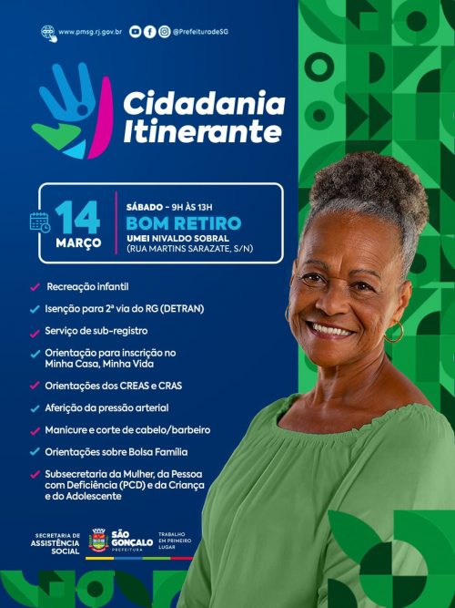 Jardim Bom Retiro vai receber Cidadania Itinerante