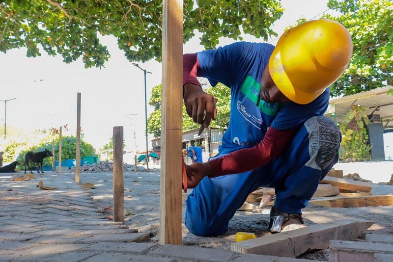 Obras na Praia das Pedrinhas se preparam para entrar em nova fase