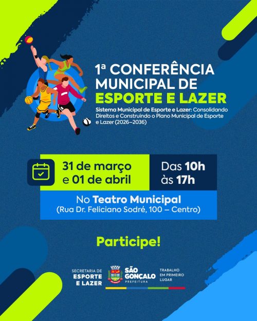 São Gonçalo inscreve para 1ª Conferência Municipal de Esporte e Lazer