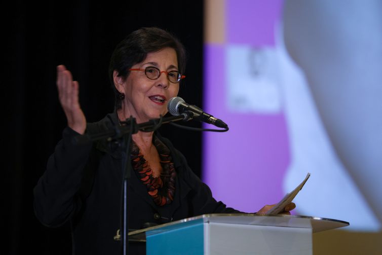 Tomaz Silva/Agência Brasil Rio de Janeiro (RJ), 12/03/2026 – A diretora do Banco Nacional de Desenvolvimento Econômico e Social (BNDES), Tereza Campello durante anúncio de apoio a ações de proteção às mulheres e empreendedorismo feminino na sede do banco, no centro do Rio de Janeiro. Foto: Tomaz Silva/Agência Brasil