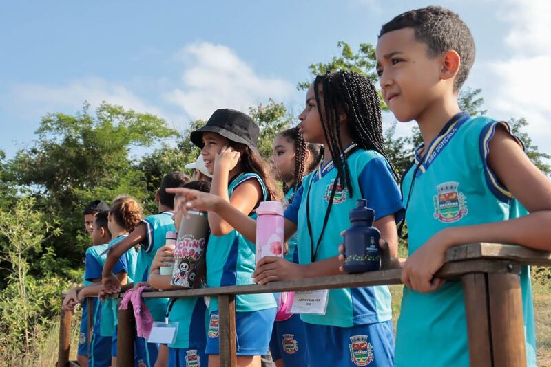 Alunos de escola municipal do bairro Almerinda aprendem sobre fauna e flora com projeto Estudo Vivo