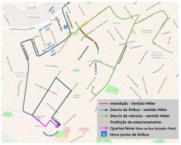 CET-Rio implanta operação de trânsito para obra da Light na Rua Cachambi - Prefeitura da Cidade do Rio de Janeiro