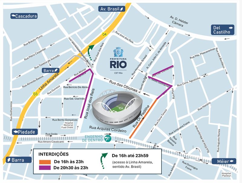 CET-Rio organiza trânsito para Botafogo x Independiente Petrolero, no Engenhão – Prefeitura da Cidade do Rio de Janeiro