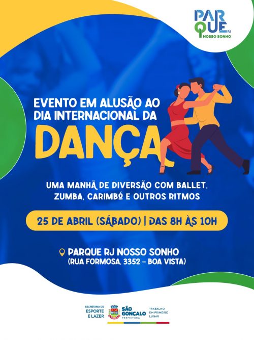 Parque RJ Nosso Sonho recebe evento especial em comemoração ao Dia Internacional da Dança
