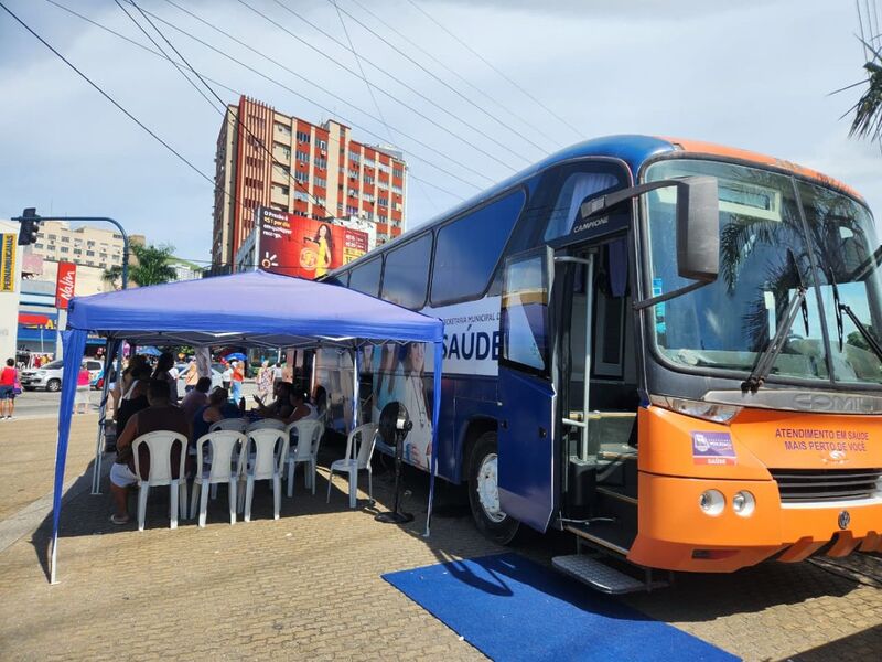 Prefeitura de Nova Iguaçu prorroga vacinação no Ônibus da Saúde por mais uma semana no Centro