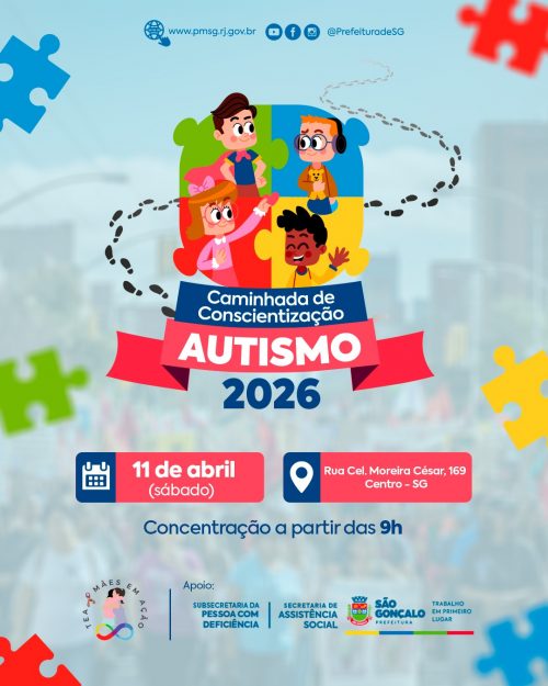 São Gonçalo recebe caminhada de conscientização do autismo