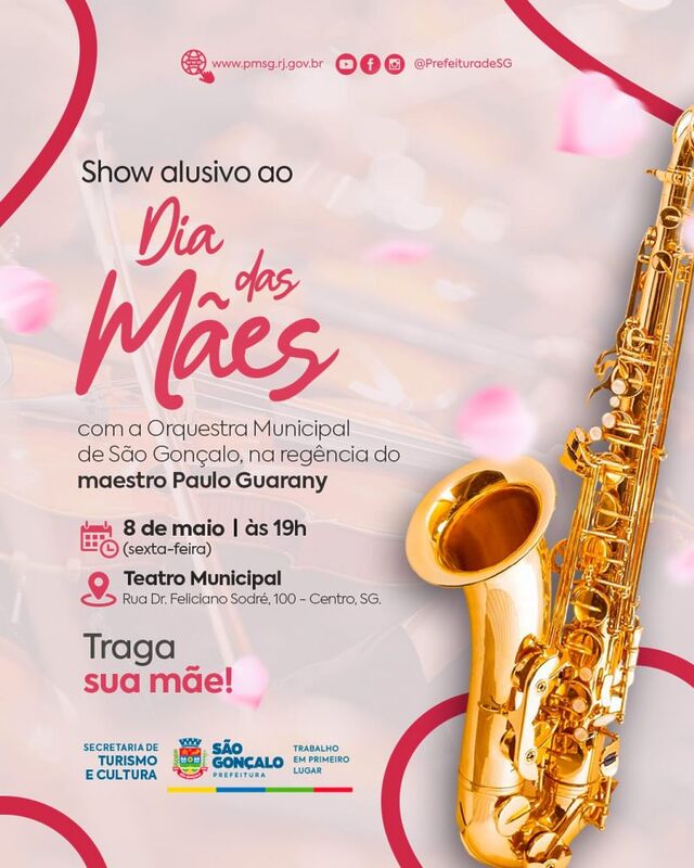 São Gonçalo terá programação cultural variada em maio