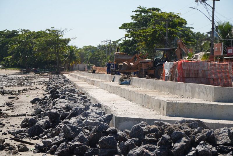 Obras na Praia das Pedrinhas estão 60% concluídas