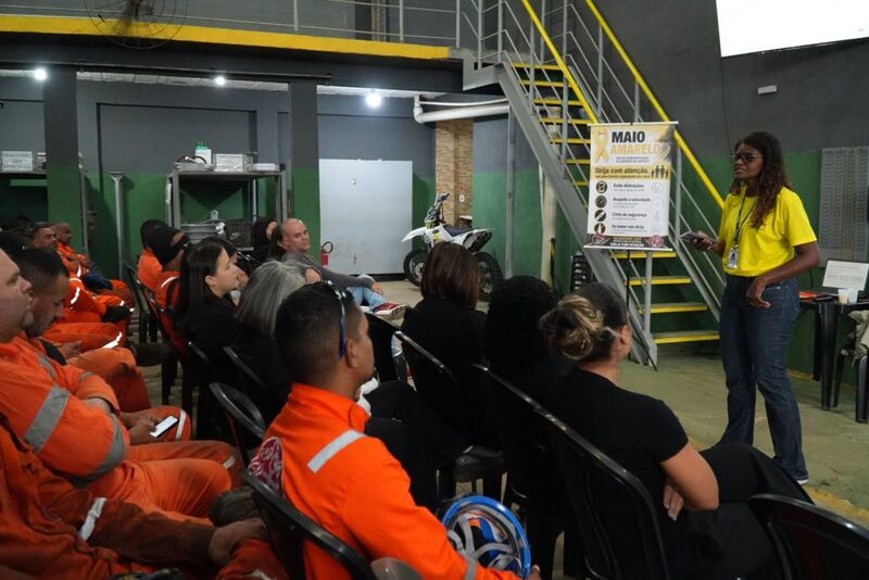 Prefeitura realiza palestra do Maio Amarelo em empresa no Boa Vista