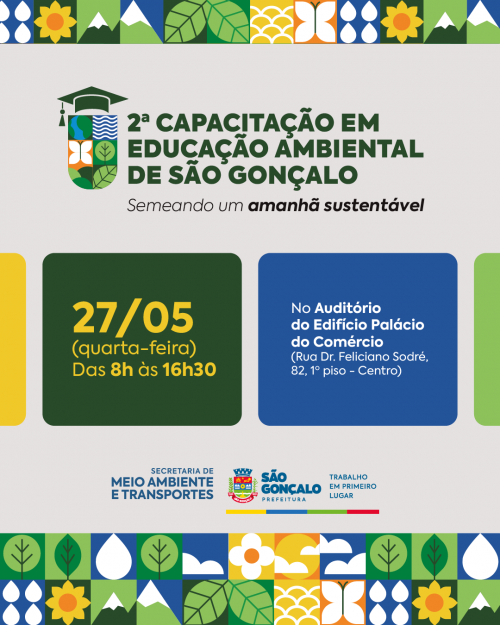 São Gonçalo abrirá inscrições para a 2ª Capacitação em Educação Ambiental