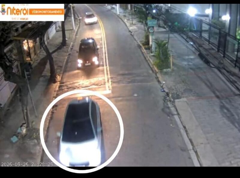Câmeras da Prefeitura de Niterói identificam carro furtado e auxiliam as forças de segurança a recuperarem o veículo no Gragoatá
