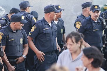 São Bernardo do Campo (SP), 01/05/2026 - Guarda Civil de São Bernardo durante ato em comemoração ao dia do Trabalhador.
Foto: Paulo Pinto/Agência Brasil