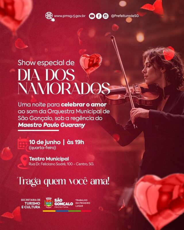São Gonçalo recebe programação cultural diversificada com música, humor, teatro e samba nesta semana