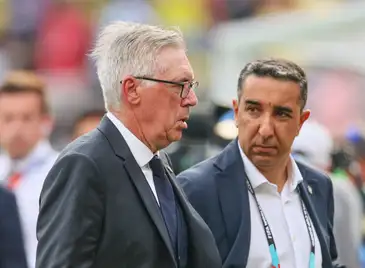 Soccer Football - FIFA World Cup 2026 - Round of 16 - Brazil v Norway - New York New Jersey Stadium, East Rutherford, New Jersey, U.S. - July 5, 2026
Brazil coach Carlo Ancelotti looks dejected after the match as Brazil are eliminated from the World Cup IMAGN IMAGES via Reuters/Caean Couto