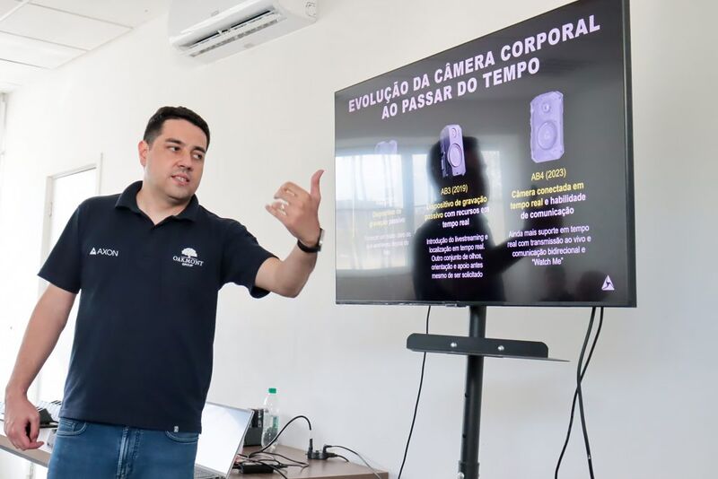 Novo grupamento armado da Guarda faz treinamento com câmeras corporais