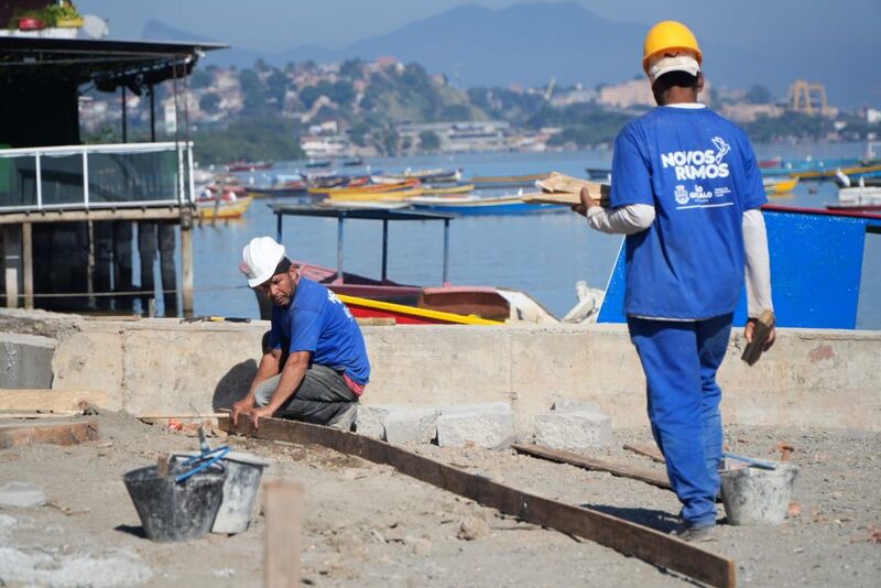 Obras da Prefeitura já dão novo visual para a orla da Praia das Pedrinhas