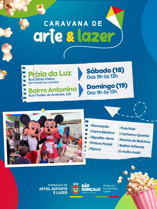 Praia da Luz e Antonina recebem Caravana de Arte e Lazer neste fim de semana