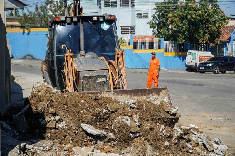 Prefeitura de São Gonçalo revitaliza calçadas no Mutuapira