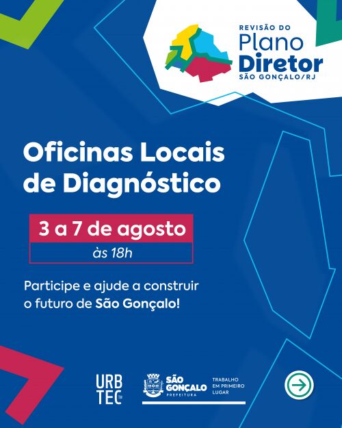 São Gonçalo promove oficinas presenciais sobre revisão do Plano Diretor Participativo