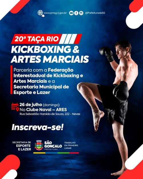 São Gonçalo recebe competição de artes marciais no dia 26 de julho