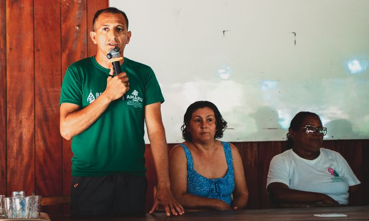 Amazonas 27/07/2026 - Projeto leva atendimento médico a comunidades ribeirinhas do Amazonas. (Francisco Solivan, presidente da Associação dos Moradores Agroextrativistas da Reserva de Desenvolvimento Sustentável Uacari (Amaru). Crédito:  Lucas Bonny/FAS