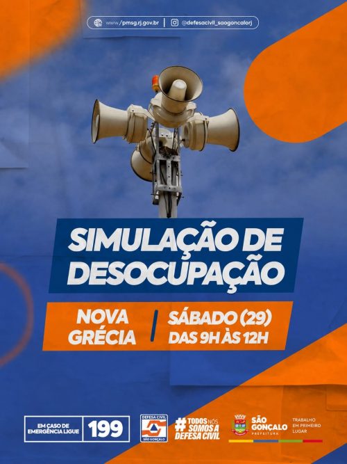 Defesa Civil realiza exercício simulado de desocupação na Nova Grécia