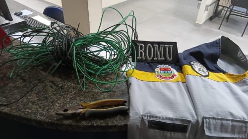 Guarda Municipal prende homem acusado de furtar cabos no Centro