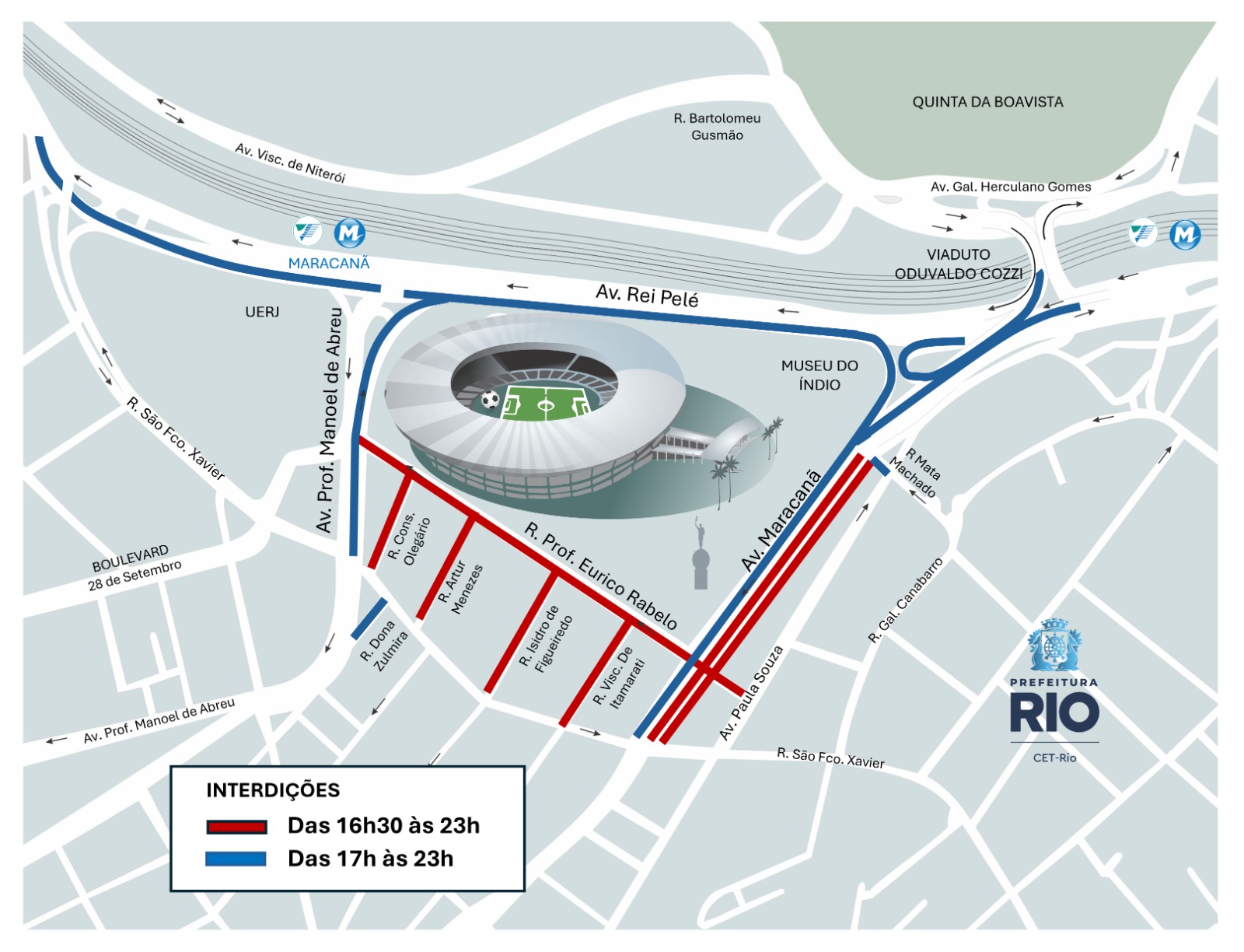 CET-Rio realiza operação especial de trânsito para Fluminense x Atlético Platense, no Maracanã – Prefeitura da Cidade do Rio de Janeiro