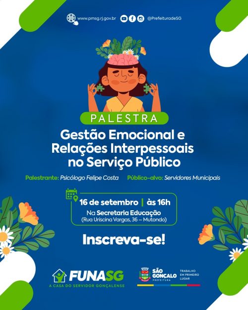 Funasg realiza palestra com foco na gestão emocional para servidores municipais