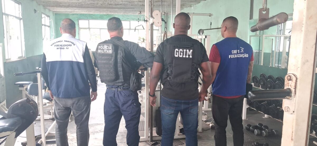 Operação Pharmakon interdita academia clandestina na Ilha da Conceição que tinha personal trainer sem registro profissional