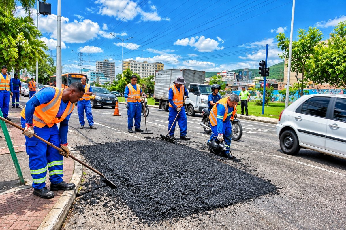 Prefeitura de Nova Iguaçu intensifica operação tapa-buraco após período de chuvas