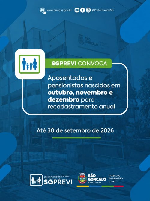 SG-PREVI convoca aposentados e pensionistas para recadastramento anual