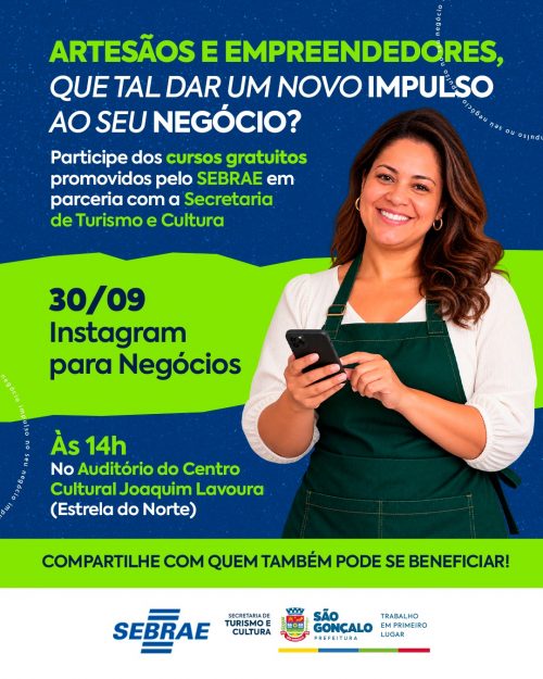 São Gonçalo oferece curso para microempreendedores com foco em instagram para negócios