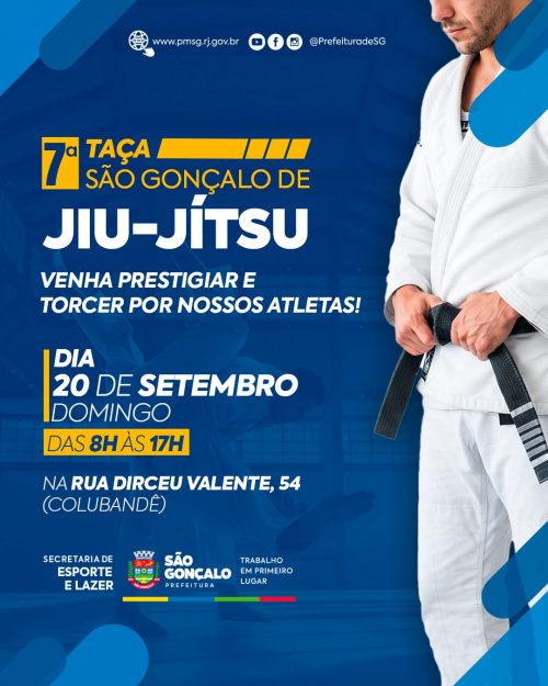 São Gonçalo realiza competição de Jiu-jítsu neste domingo
