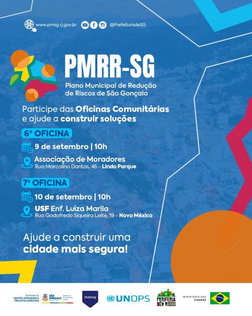 São Gonçalo realiza últimas oficinas para elaboração do Plano Municipal de Redução de Riscos