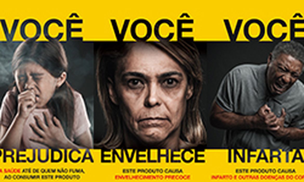 Anvisa divulga novas imagens de advertência para embalagens de cigarro