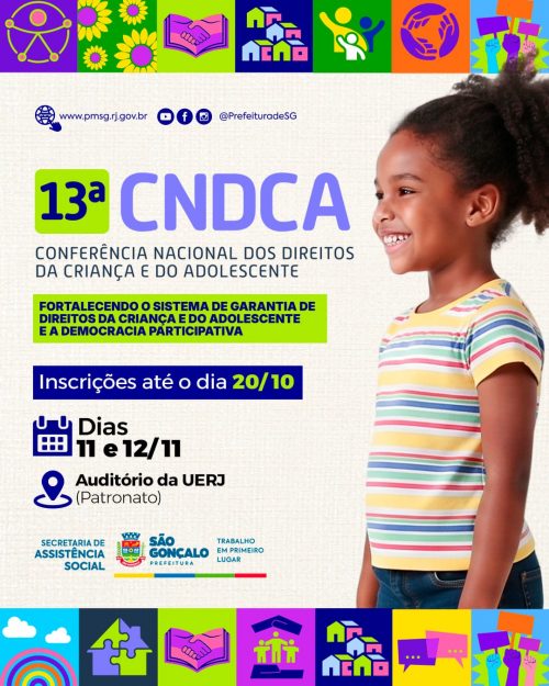 São Gonçalo inscreve para 13ª Conferência dos Direitos da Criança e do Adolescente