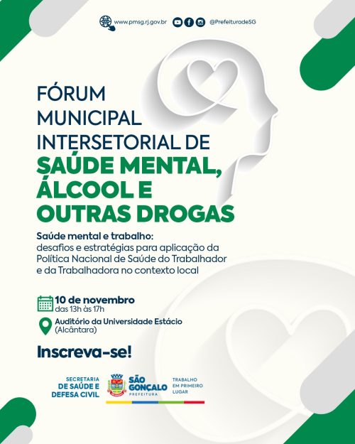 São Gonçalo inscreve para fórum de saúde mental