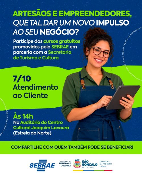 São Gonçalo oferece curso em parceria com Sebrae com foco em atendimento ao cliente